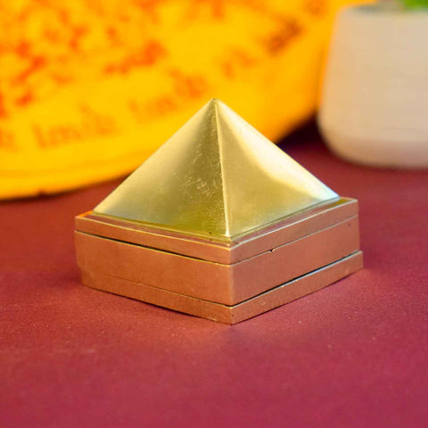 Pure Brass Pyramid for Vastu Correction, Energy Healing & Meditation – Satvikstore.in India’s Largest Pooja Accessories Brand - www.satvikworld.com