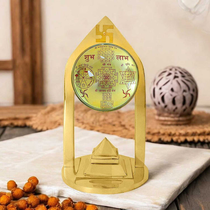 Vastu Pyramid (7.5x4 inch) made of copper and zinc alloy—designed to correct Vastu defects, balance energy flow, and radiate positivity throughout your space. India’s Largest Pooja Accessories Brand - www.satvikworld.com
