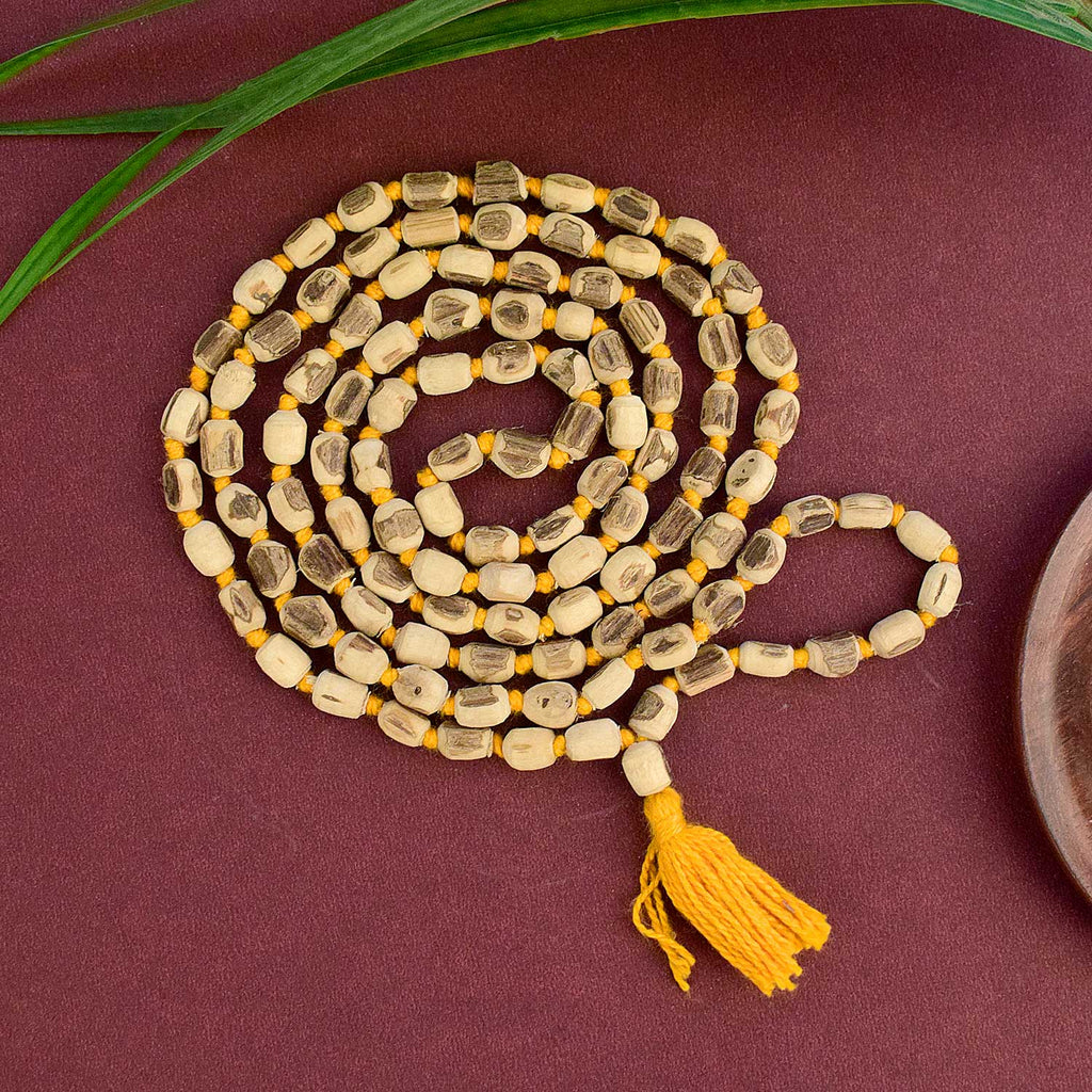  100% Original Tulsi Jap Mala made from superfine quality beads, designed for spiritual practices and meditation. Features 108+1 beads, perfect for chanting and prayer rituals. Crafted for purity and authenticity. India’s Largest Pooja Accessories Brand – www.satvikworld.com