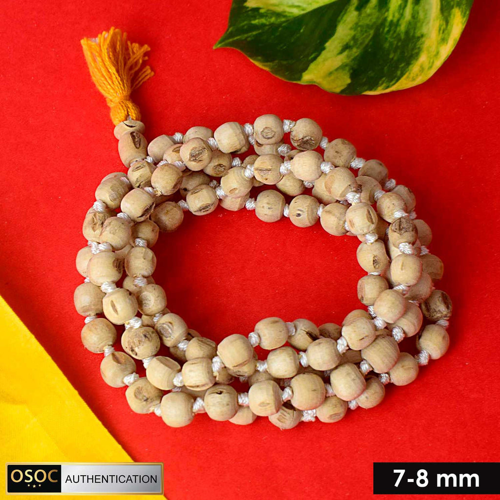100% original Tulsi Kanthi Jap Mala (7-8mm) for mantra chanting, meditation, and Vaishnav spiritual practices. India’s Premium Jap Mala Store - www.satvikworld.com