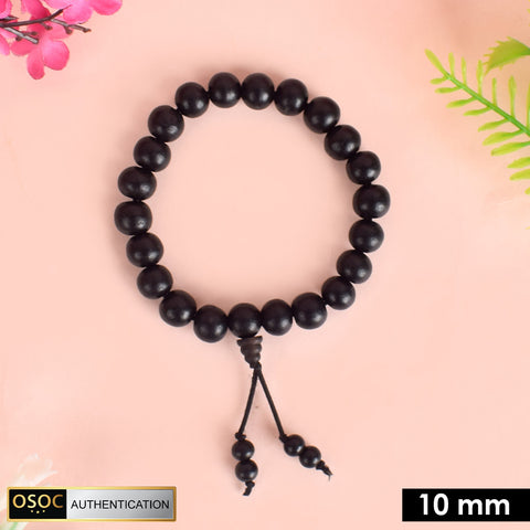 10mm Government Certified Karungali Bracelet with Gloss Finish – Premium Spiritual Rudraksha Mala for Protection, Focus, and Positive Energy. India’s Largest Pooja Accessories Brand - www.satvikworld.com