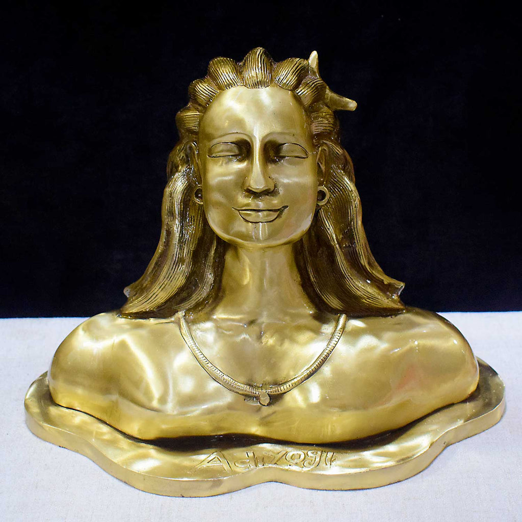 11 Inch Brass Adiyogi Statue for Home Temple Decor and Meditation Space – A beautifully crafted statue of Adiyogi, ideal for enhancing spiritual ambiance and meditation practices. Perfect for your home or temple. India’s Largest Pooja Accessories Brand – www.satvikworld.com