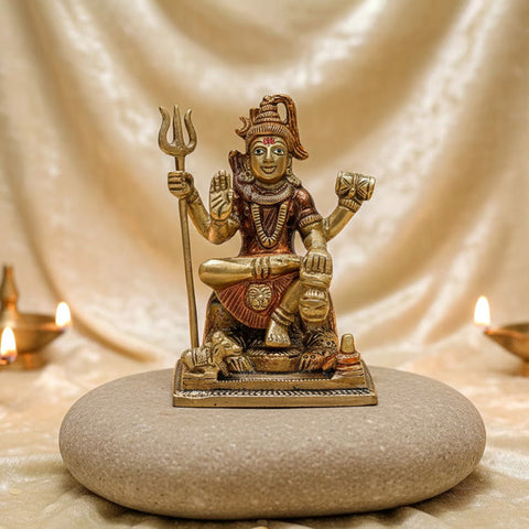 6 Inch Elegant Lord Shiva Sculpture for Home