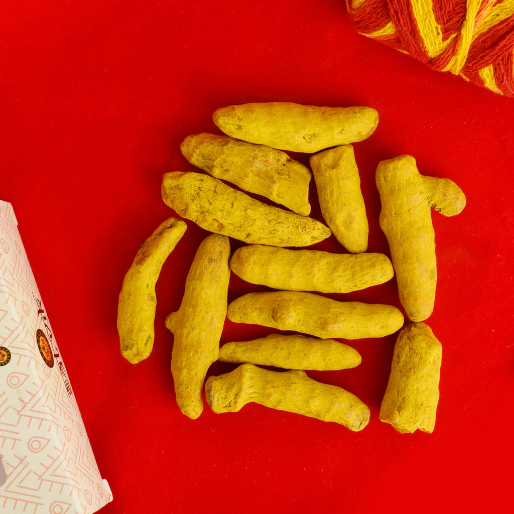 Turmeric Root (Haldi Ganth) 50 Grams Puja Store Online Pooja Items Online Puja Samagri Pooja Store near me www.satvikworld.com