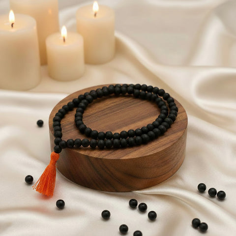 Karungali Mala 6mm 108+1 Beads Japa & Meditation Govt Certified