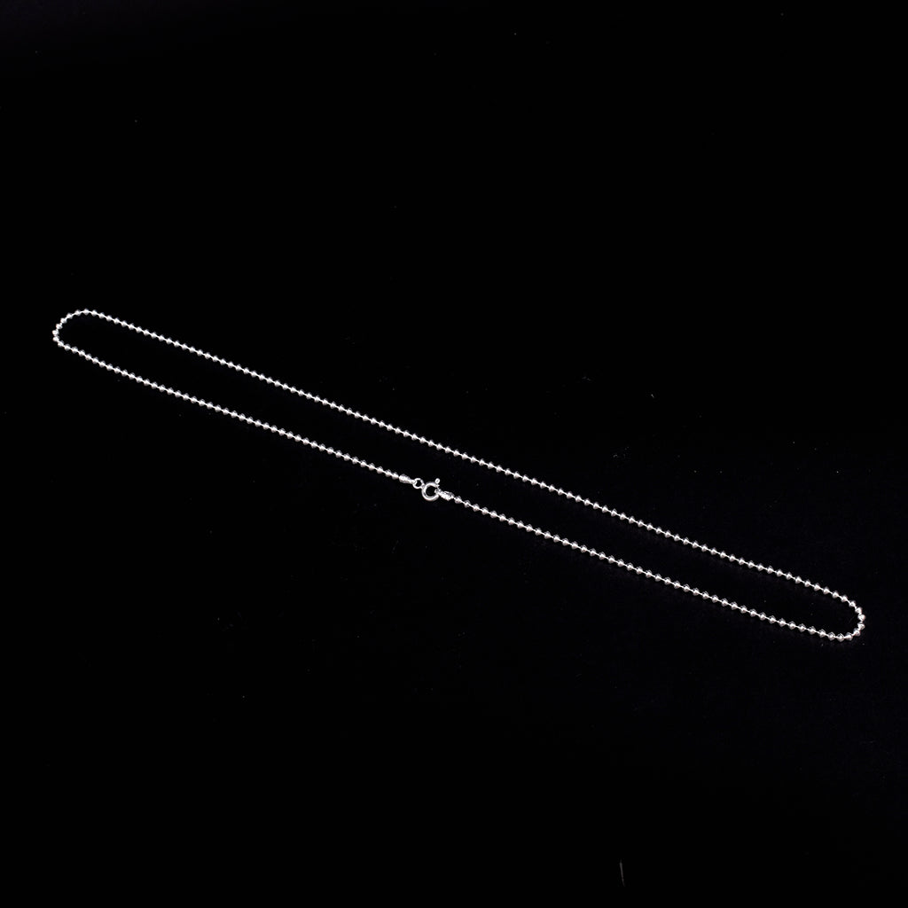 925 Pure Silver Beaded Chain for Men and Women – Elegant Daily Wear. India’s Largest Pooja Accessories Brand - www.satvikworld.com