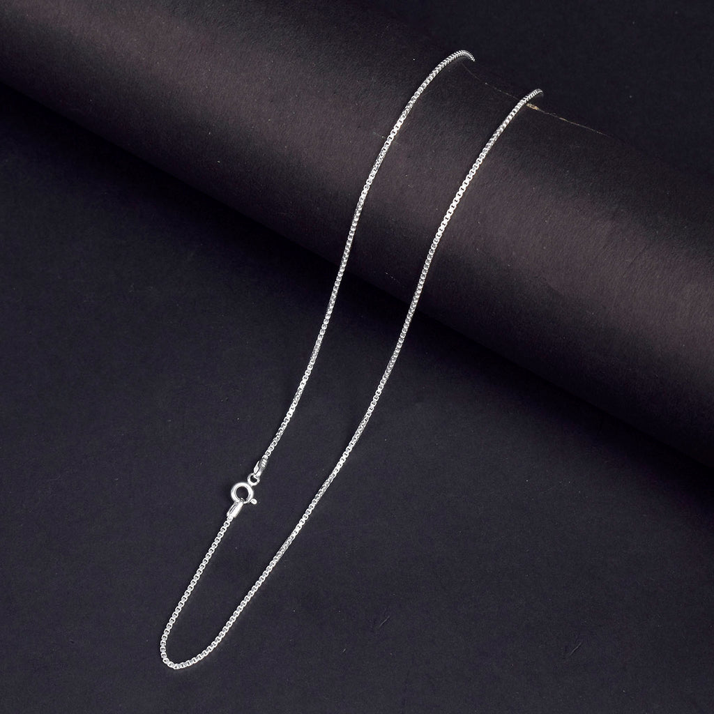 925 Pure Silver Square Link Shape Chain for Men and Women – India’s Largest Pooja Accessories Brand - www.satvikworld.com