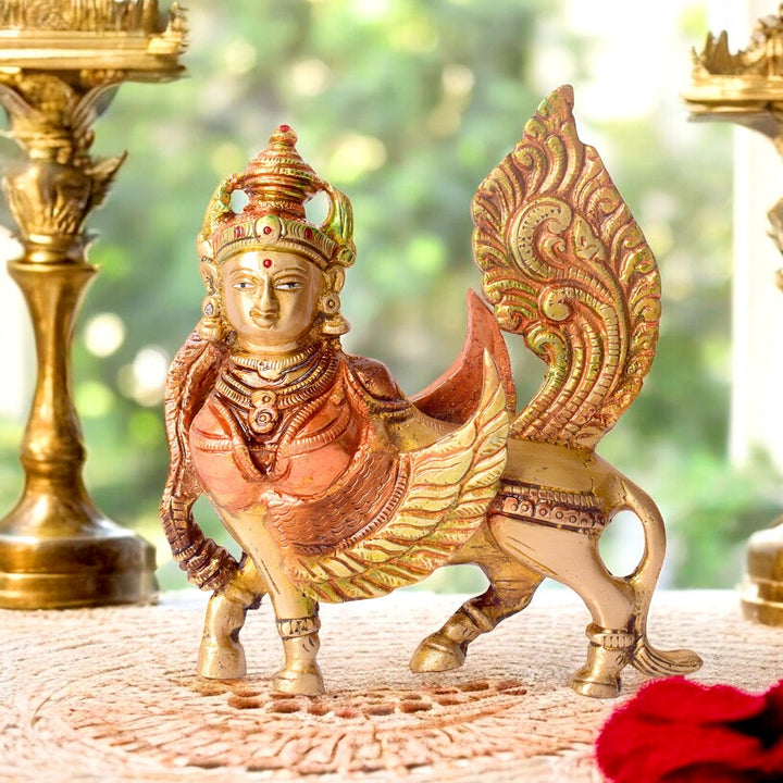Kamdhenu Brass Idol – Handcrafted Cow Goddess Statue, Symbolizing Prosperity, Fertility, and Divine Blessings, Perfect for Temple, Home Decor, and Spiritual Worship, Intricately Crafted with Fine Detailing for a Sacred Touch, Ideal for Puja and Mandir Decoration, Buy Kamdhenu Cow Idol Online, Affordable God Statue Prices | India’s Largest Pooja Accessories Brand – www.satvikworld.com