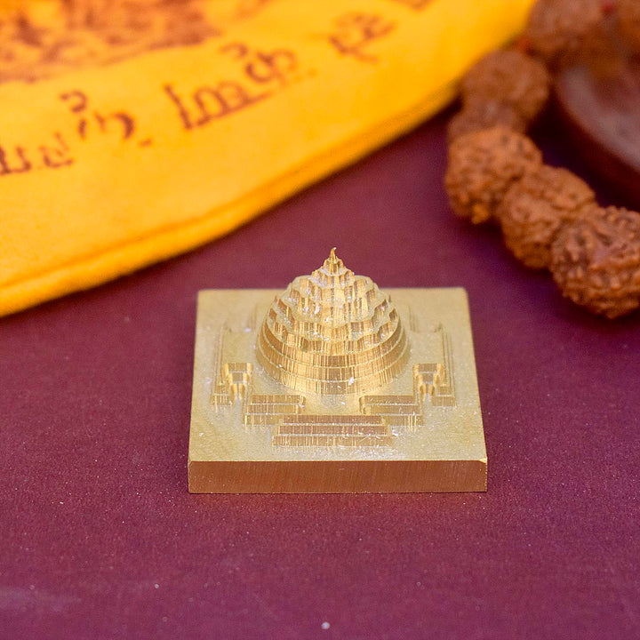 Asht Dhatu Shree Yantra crafted from eight sacred metals, radiating divine energy for wealth, success, and spiritual growth. India’s Largest Pooja Accessories Brand - www.satvikworld.com