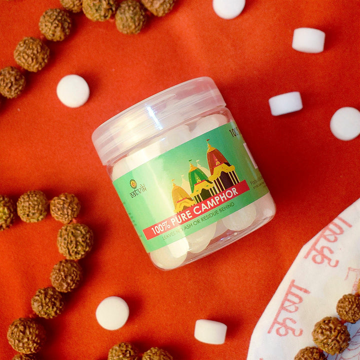 Pure & Premium Camphor (50 Grams) Puja Store Online Pooja Items Online Puja Samagri Pooja Store near me www.satvikstore.com