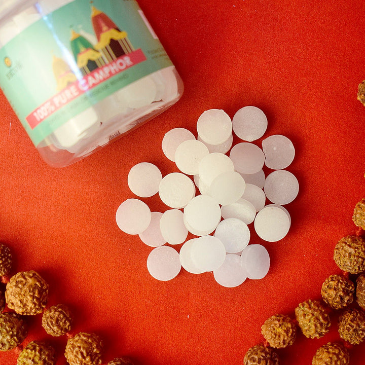 Pure & Premium Camphor (50 Grams) Puja Store Online Pooja Items Online Puja Samagri Pooja Store near me www.satvikstore.com