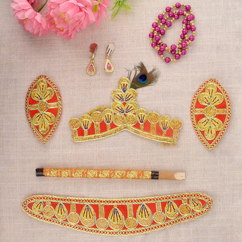 Elegant Kids Krishna Shringar Set for Janmashtami – India’s Largest Pooja Accessories Brand – www.satvikworld.com