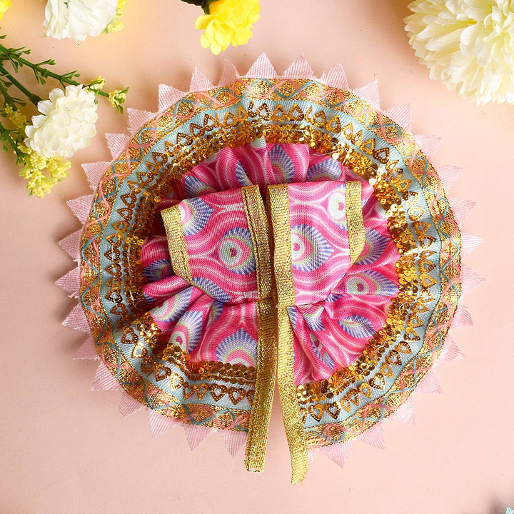 Festive Laddu Gopal outfits in sizes 0 to 2, featuring colorful and handcrafted dresses ideal for adorning Krishna idols during festivals and special poojas. India’s Largest Pooja Accessories Brand – www.satvikworld.com