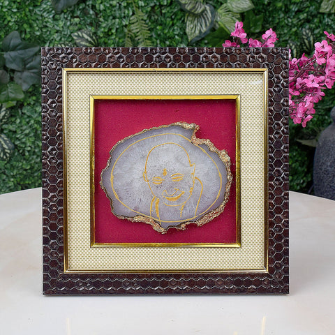 Guruji's Blessings in Agate - Wooden Photo Frame