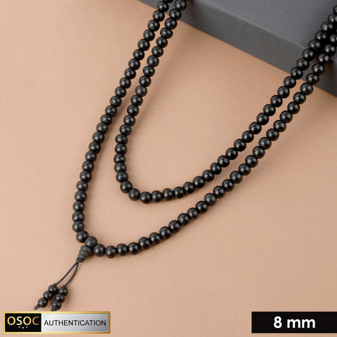 Karungali Mala with Sumeru Bead – Original Ebony Wood Japa Mala for Meditation and Spiritual Protection. India’s Premium Jap Mala Store - www.satvikworld.com