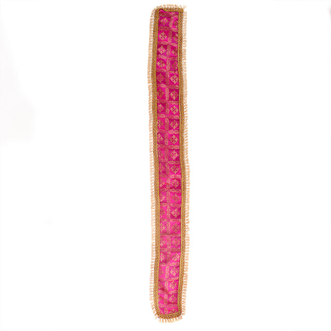 Pink Patka or Angvastra, available in 22 and 32 inch sizes, made from soft traditional fabric, ideal for spiritual rituals, temple visits, or cultural ceremonies. India’s Largest Pooja Accessories Brand – www.satvikworld.com