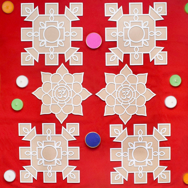 Rangoli Stencils | India’s Largest Pooja Accessories Brand – www.satvikworld.com
