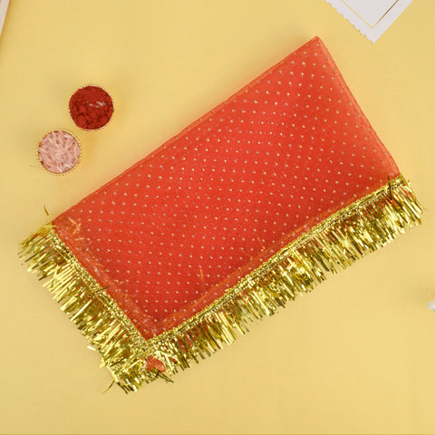 Classic Red Dotted Mata Chunni 18x10 Inch for Puja Decoration – India’s Largest Pooja Accessories Brand – www.satvikworld.com