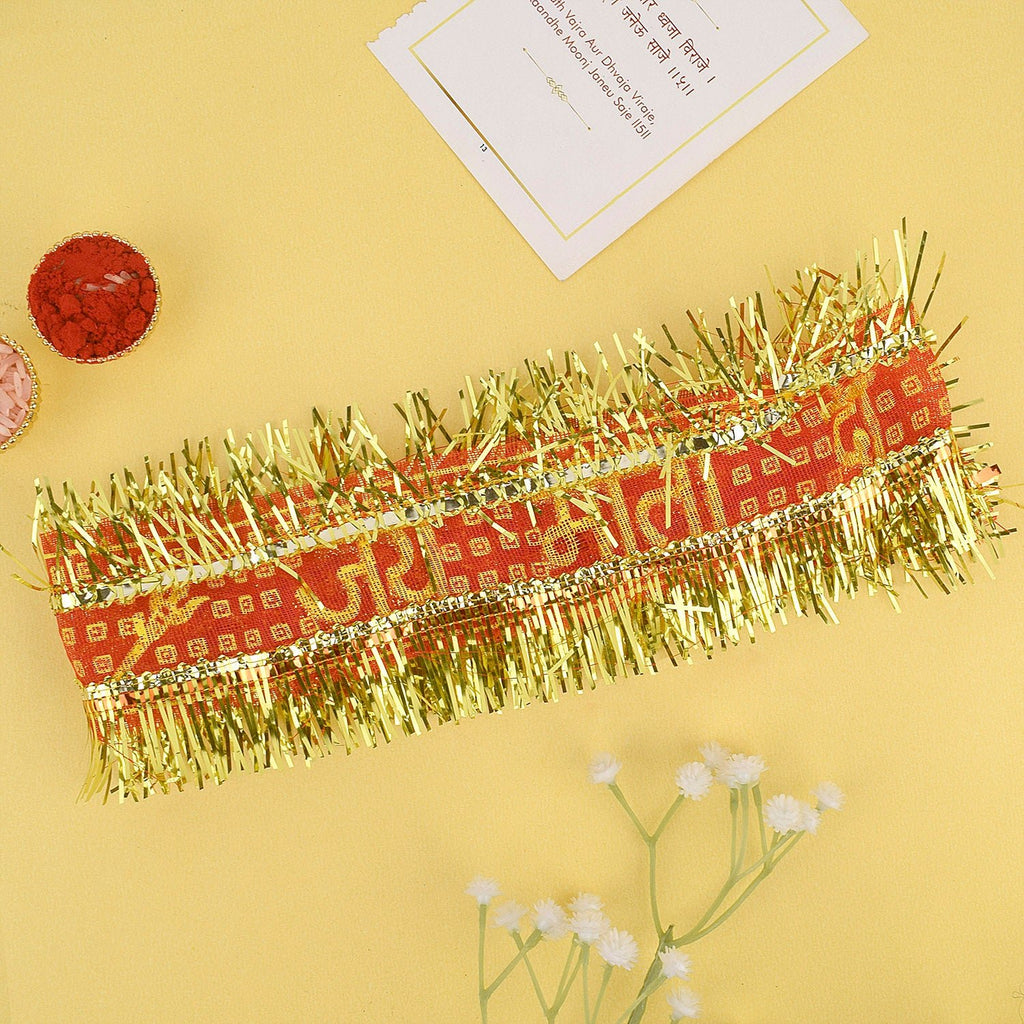 Red Frill Mata Head Patti Set of 6 for Puja Decoration – India’s Largest Pooja Accessories Brand – www.satvikworld.com