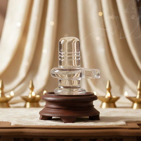 Sacred Sphatik Crystal Shiva Lingam – Pure Devotional Energy