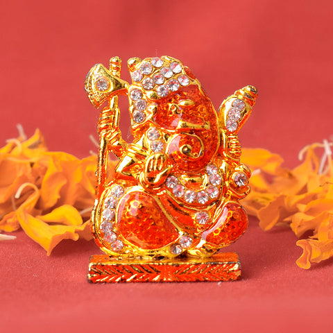 Small Ganesh Statue – A beautifully crafted, compact statue of Lord Ganesha, perfect for home temples, altars, or as a spiritual desk ornament. India’s Largest Pooja Accessories Brand – www.satvikworld.com