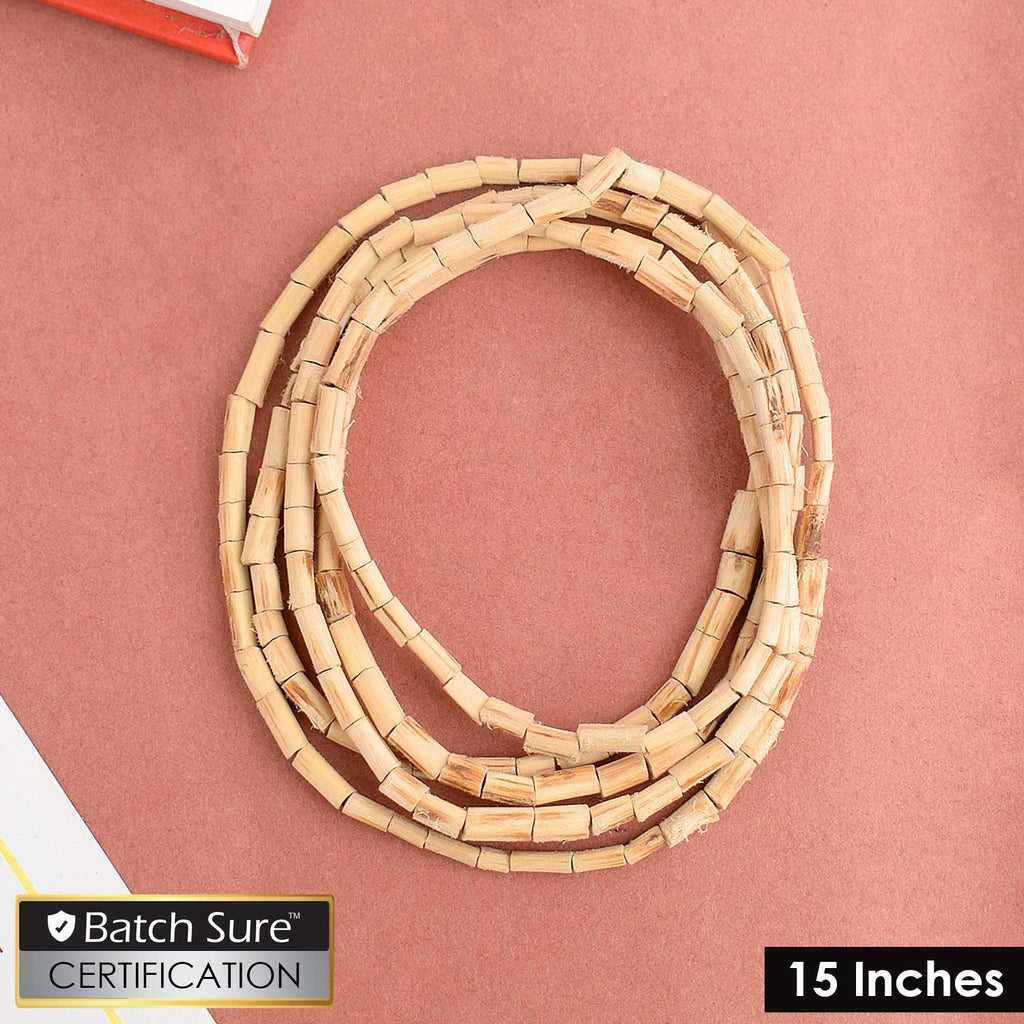 100% Original Tulsi Mala with small flat beads, crafted with 108+1 authentic beads for chanting, meditation, and spiritual practices. Known for its purity and spiritual benefits. India’s Premium Jap Mala Store - www.satvikworld.com