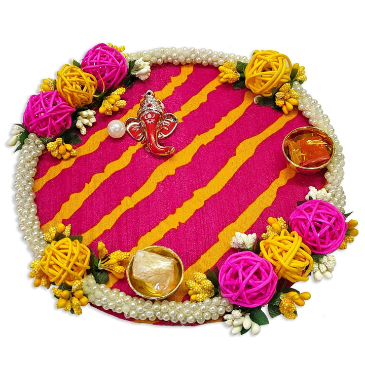 Handcrafted Designer Pooja Thali Puja Store Online Pooja Items Online Puja Samagri Pooja Store near me www.satvikstore.in