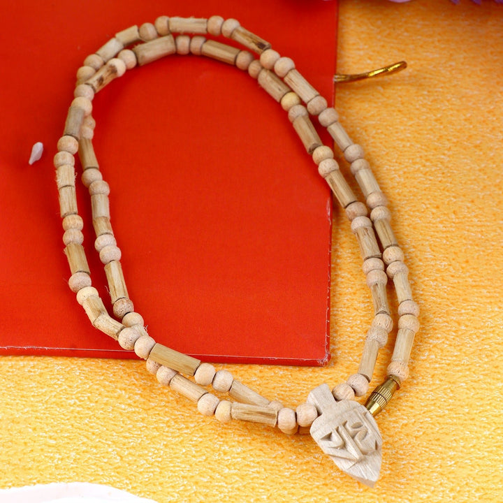 100% Pure Pleasing Tulsi Mala with Radha Locket – Authentic Tulsi beads (108+1) strung together with a stunning Radha locket. Ideal for meditation, prayer, and spiritual practices, this mala promotes devotion and tranquility. India’s Largest Pooja Accessories Brand – www.satvikworld.com