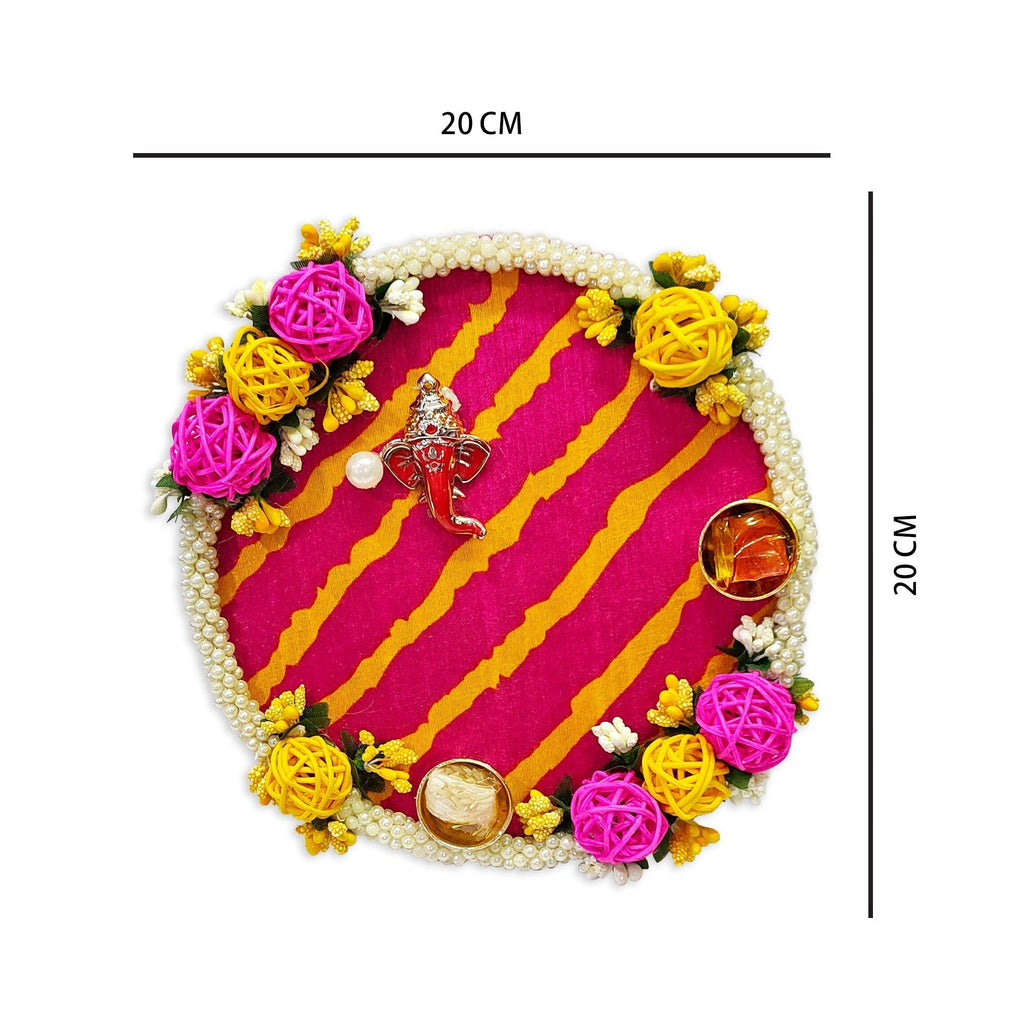 Handcrafted Designer Pooja Thali Puja Store Online Pooja Items Online Puja Samagri Pooja Store near me www.satvikstore.in