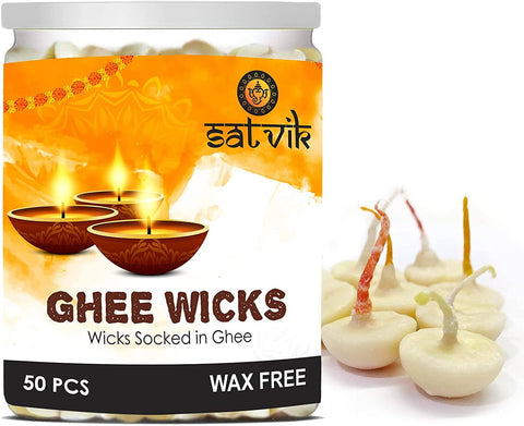 Pure Ghee Diya Wicks (Wax Free)