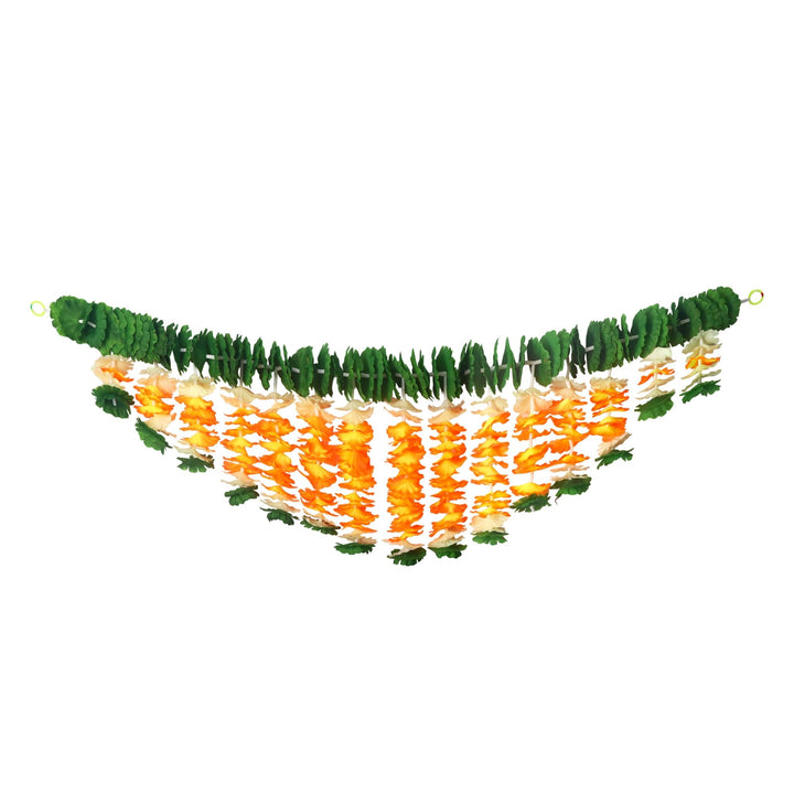 Artificial Flower Bandarwal Toran Design-15 for door decoration with vibrant floral arrangement. India’s Largest Pooja Accessories Brand – www.satvikworld.com