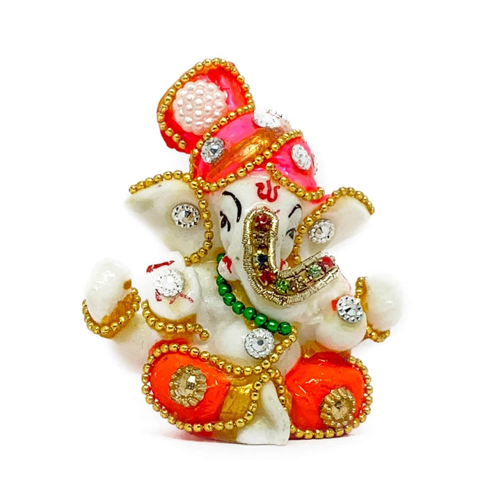 Ganesh Idol for Car Dashboard, a beautifully crafted spiritual figure to bring blessings, protection, and positive energy while driving. India’s Largest Pooja Accessories Brand – www.satvikworld.com