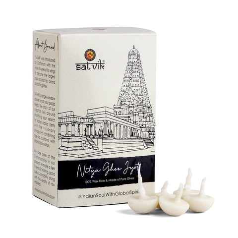 50 Pc Pure Desi Ghee Diya Wicks (Wax Free)
