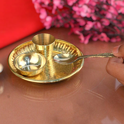 Laddu Gopal Pooja Bhog Thali Set  (5 Inch)