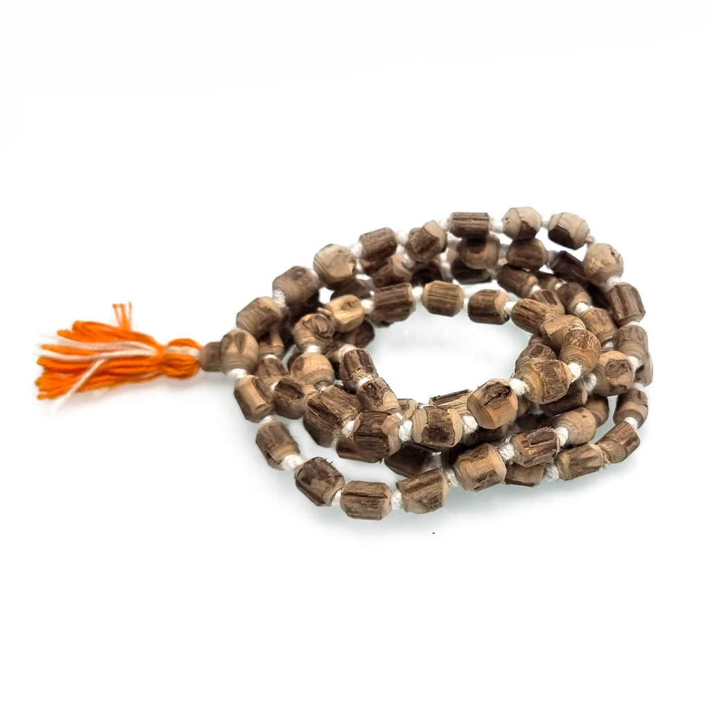 Large Tulsi Jaap Mala with 100% Original Tulsi beads, designed for prayer, meditation, and chanting, offering spiritual and traditional benefits. India’s Largest Pooja Accessories Brand – www.satvikworld.com