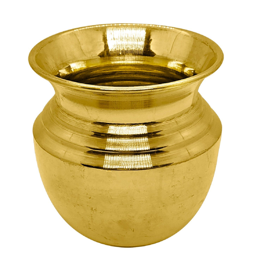 Pure Brass Regular Lota for pooja and religious rituals, beautifully crafted with a polished finish for spiritual use. India’s Largest Pooja Accessories Brand – www.satvikworld.com