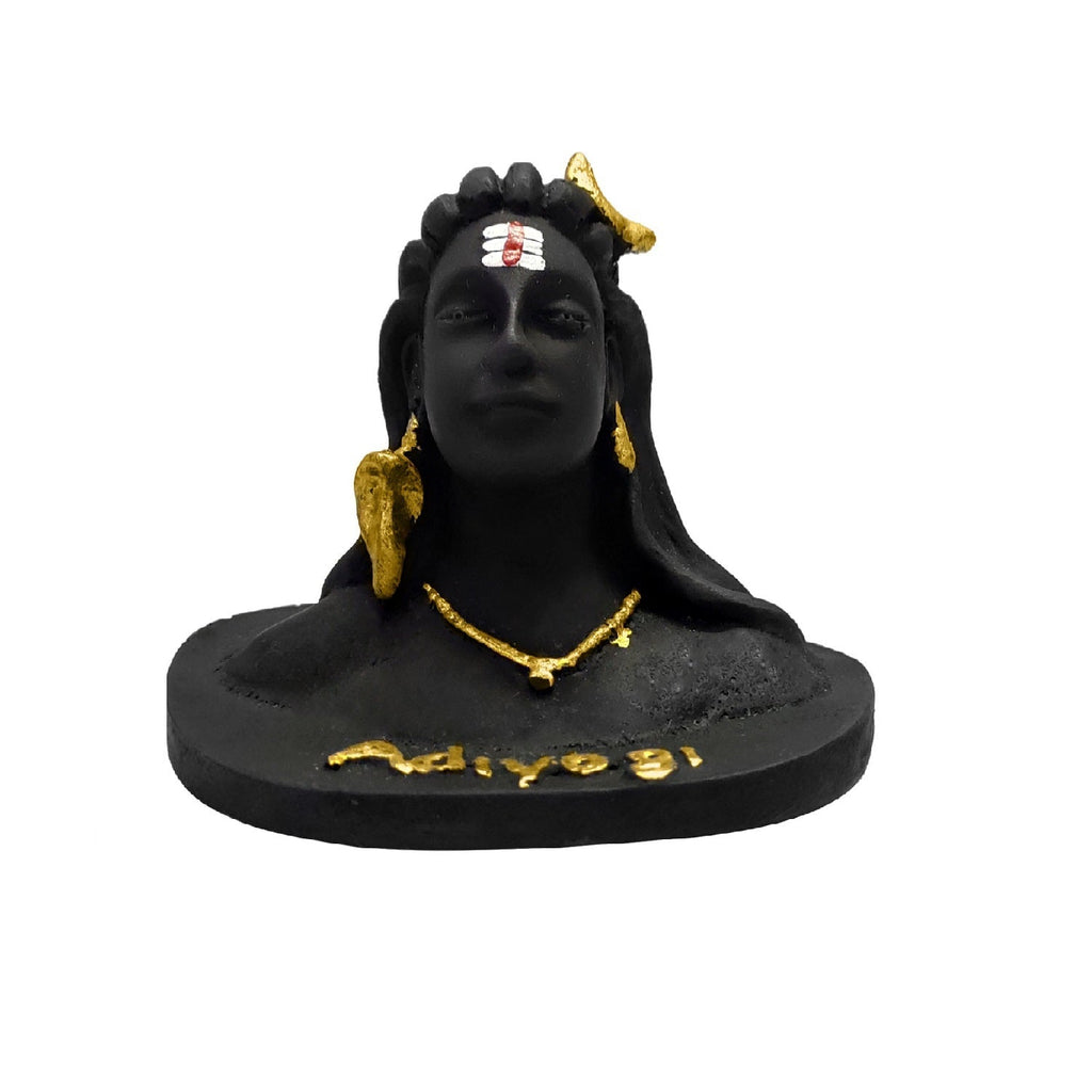 Small Adiyogi Shiva idol for car dashboard, crafted for spiritual elegance and compact vehicle décor. India’s Largest Pooja Accessories Brand – www.satvikworld.com