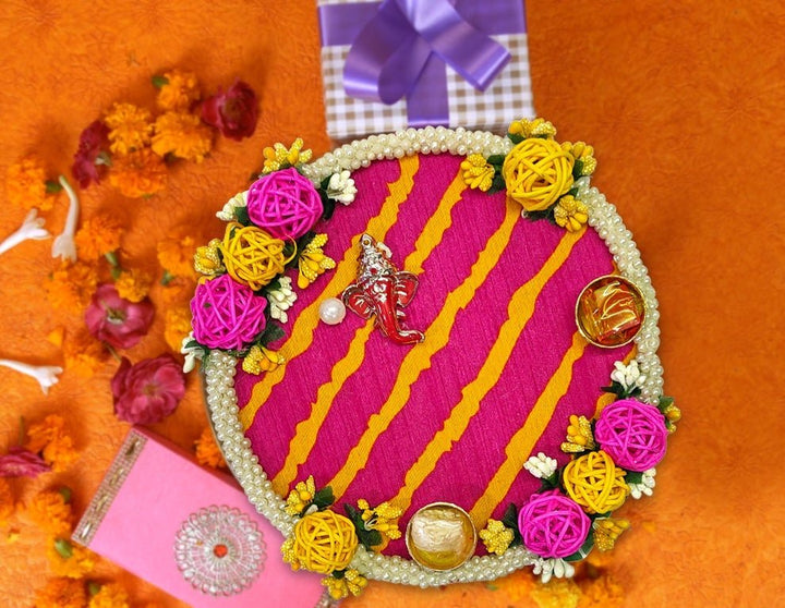 Handcrafted Designer Pooja Thali Puja Store Online Pooja Items Online Puja Samagri Pooja Store near me www.satvikstore.in