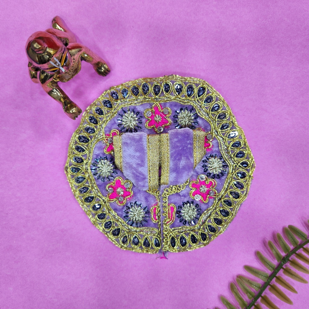 Charming Laddu Gopal Dress No.1 with soft fabric and traditional embroidery for pooja and Janmashtami. India’s Largest Pooja Accessories Brand – www.satvikworld.com