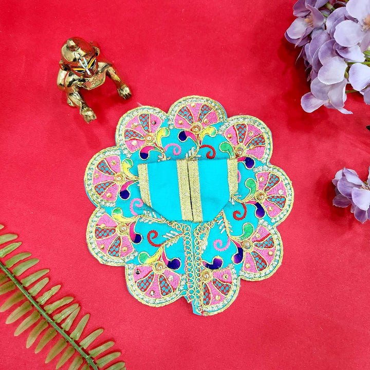 Graceful Laddu Gopal dress no.2 with traditional design for Janmashtami and pooja. India’s Largest Pooja Accessories Brand – www.satvikworld.com