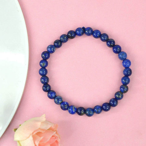 Authentic Lapis Crystal Bracelet for Reiki Healing – 6 MM Beads for Intuition, Clarity, and Inner Peace. India’s Largest Pooja Accessories Brand – www.satvikworld.com