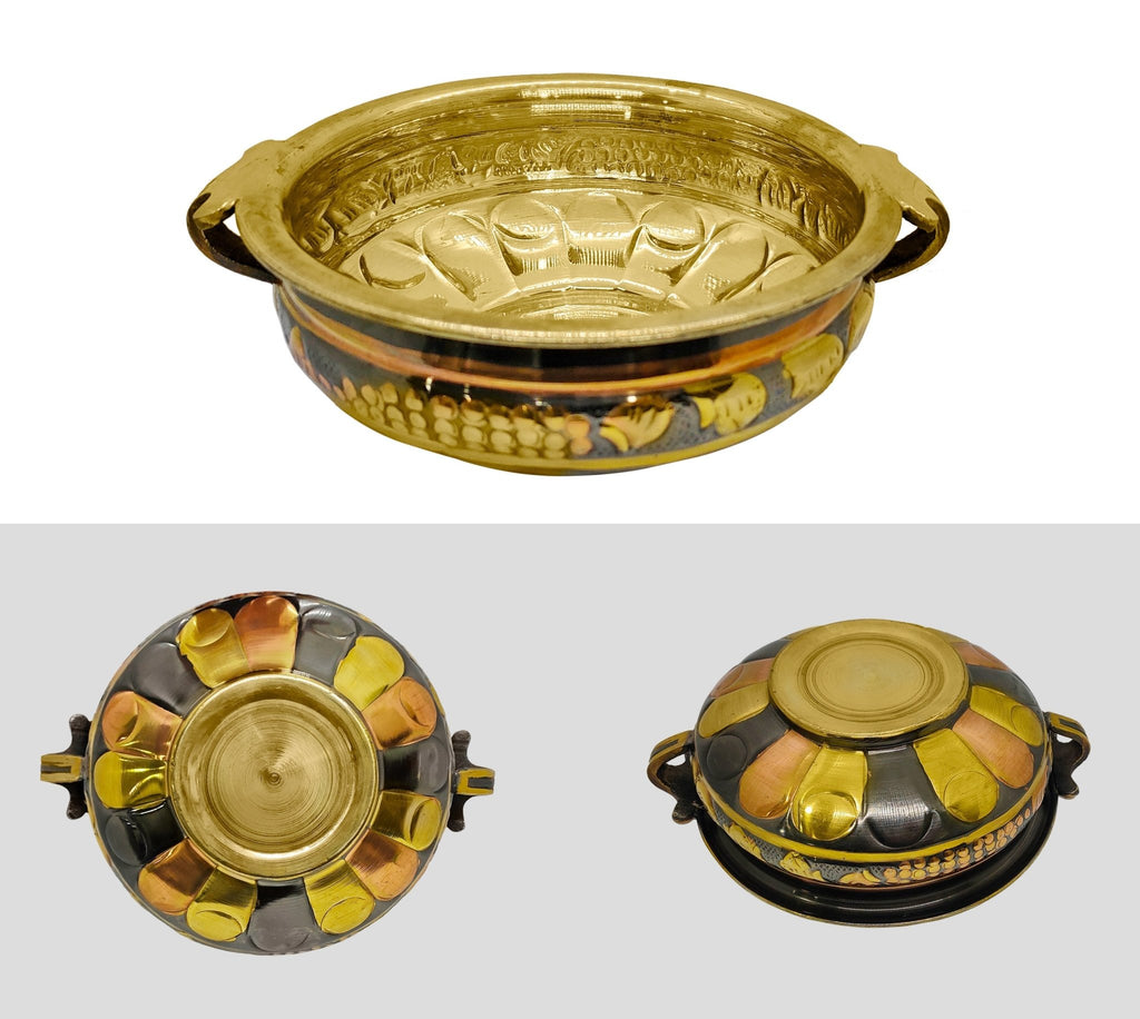 8 Inch Designer Color Urli Decorative Bowl Puja Store Online Pooja Items Online Puja Samagri Pooja Store near me www.satvikstore.in
